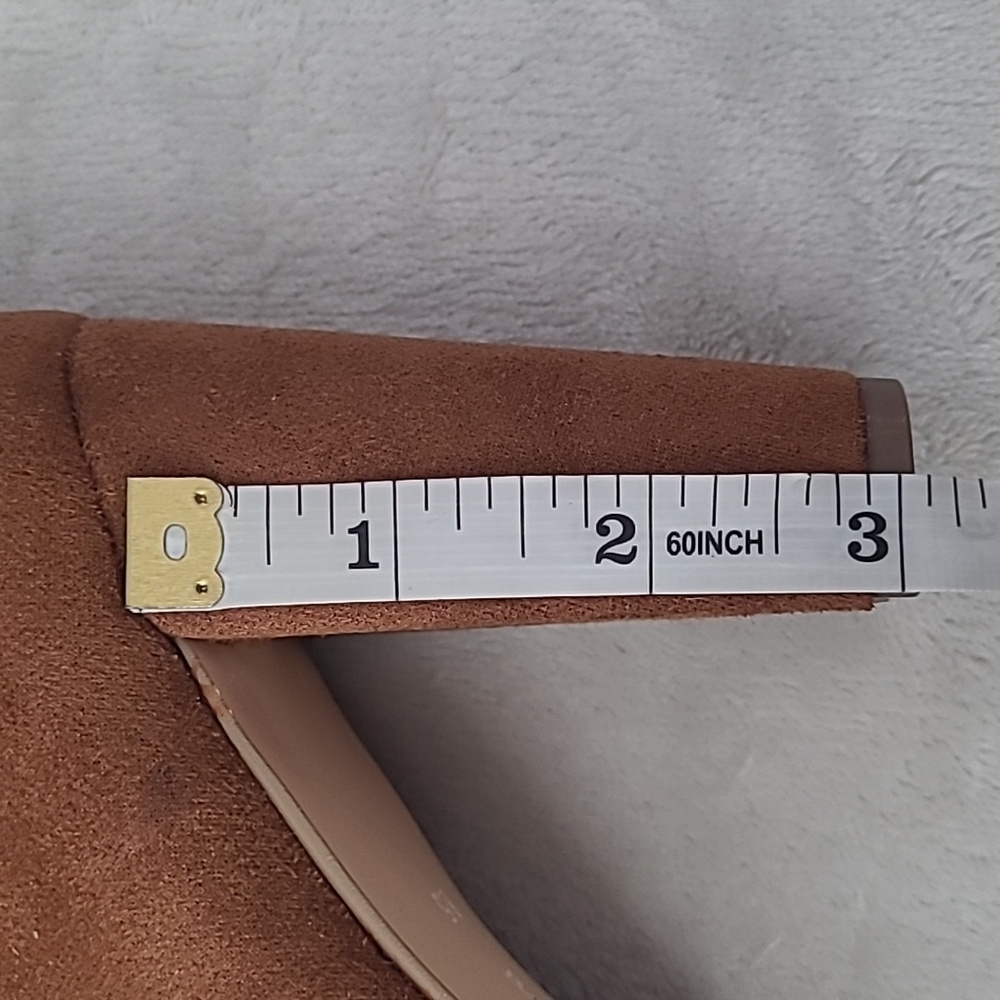 Banana Republic Womens 8.5 Vegan Suede Leather Slouchy Boot Brown Preppy Boho - Picture 4 of 15